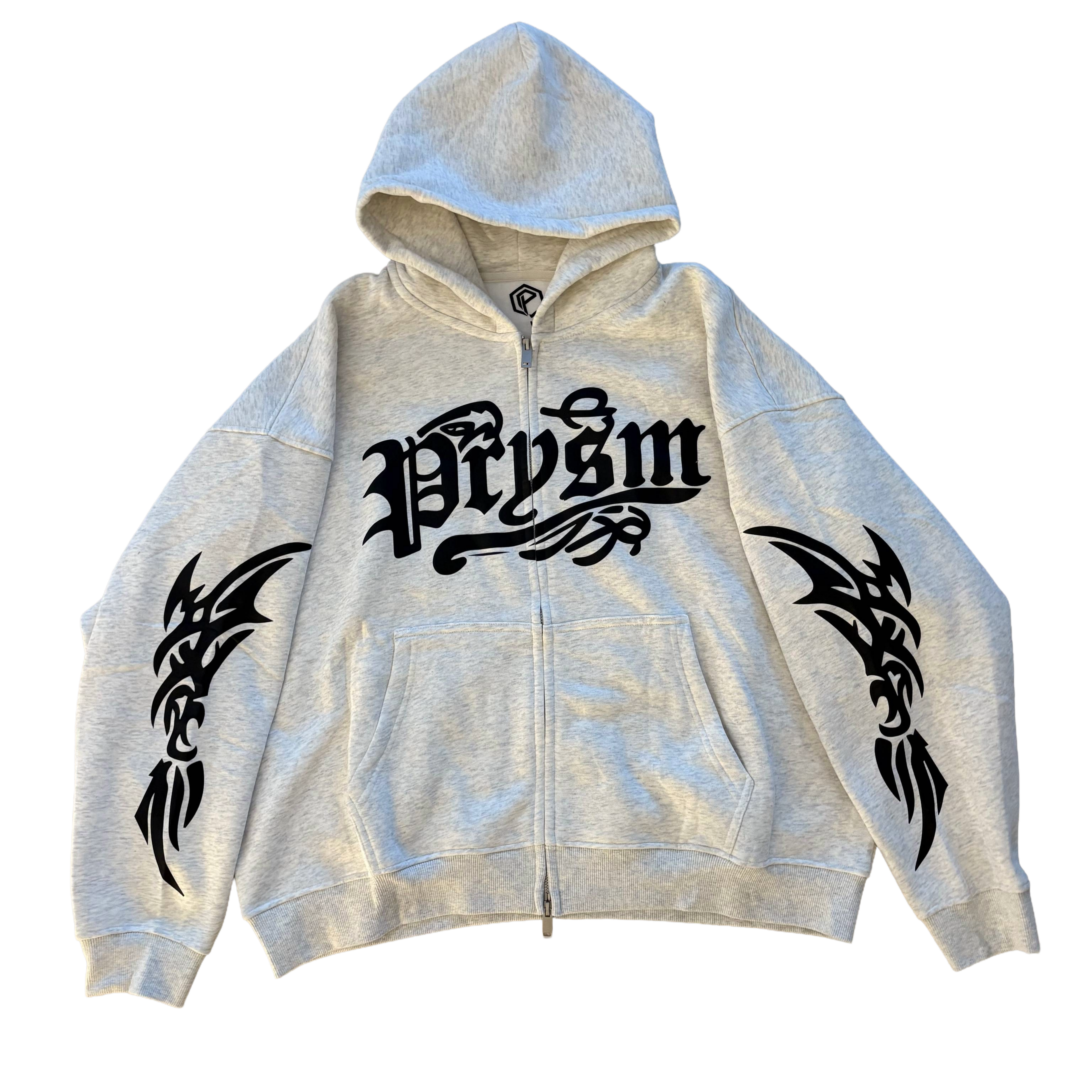 Prysm Text Zip Hoodie