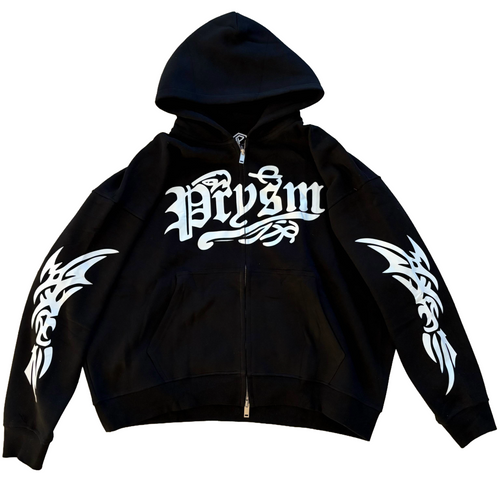 Prysm Text Zip Hoodie